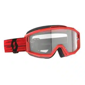 Scott Goggle Split OTG dark red clear works