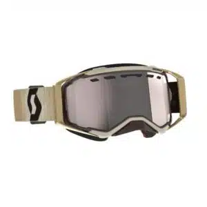 Scott Goggle Prospect Snow Cross beige/brown / enhancer silver chrome