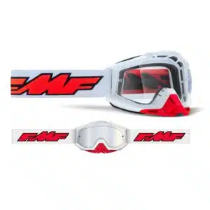 FMF POWERBOMB Goggle Rocket Valkoinen – Kirkas Linssi