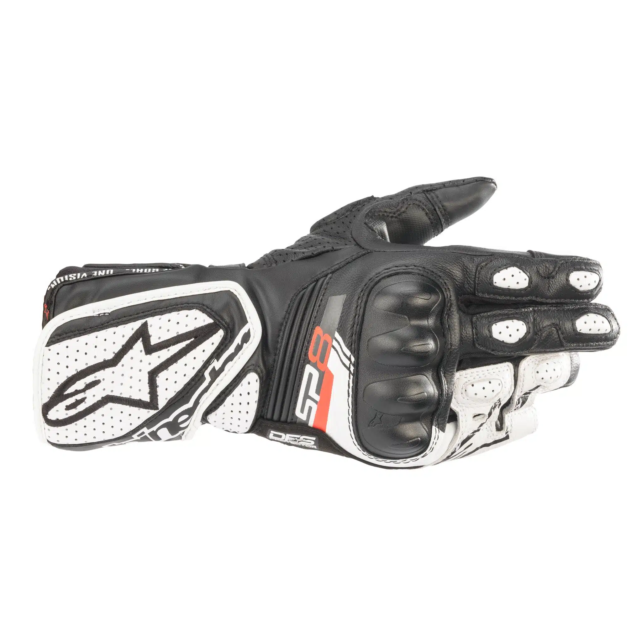 Alpinestars naisten ajohanskat SP-8 v3, musta / valkoinen