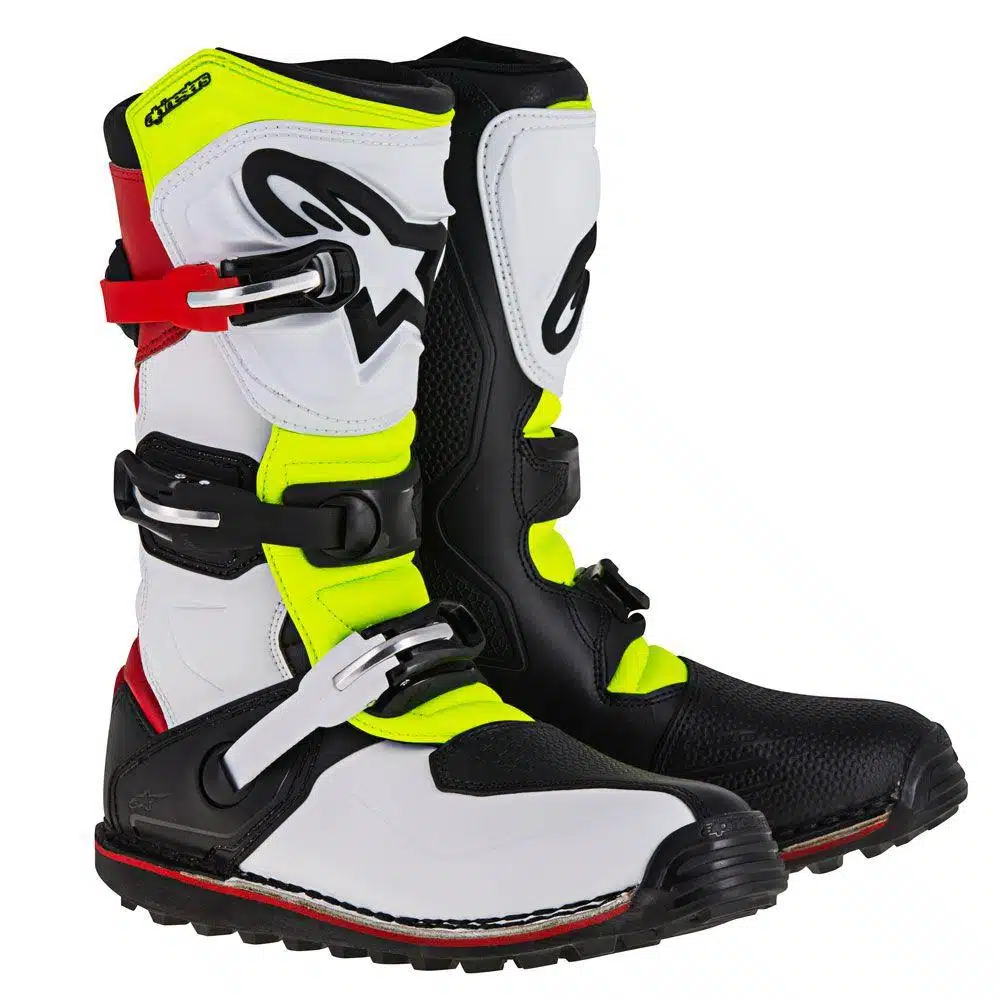 Alpinestars Saapas Tech T Valko/Puna/Fl kelta/Musta