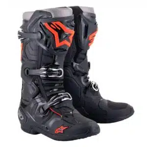 Alpinestars Saapas Tech 10 Musta/Punainen Fluo