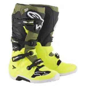 Alpinestars Saapas Tech 7 Fl kelta/Army vihreä