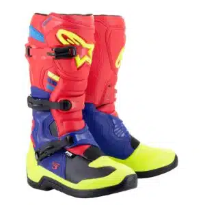Alpinestars Saapas Tech 3 Punainen/Sininen/Keltainen Fluo