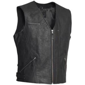 Halvarssons Nahkaliivi Cut Musta