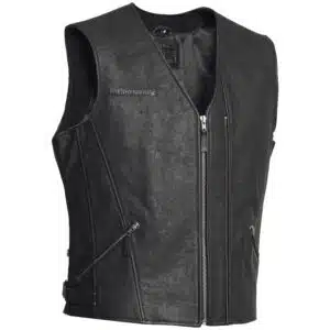 Halvarssons Nahkaliivi Cut Musta