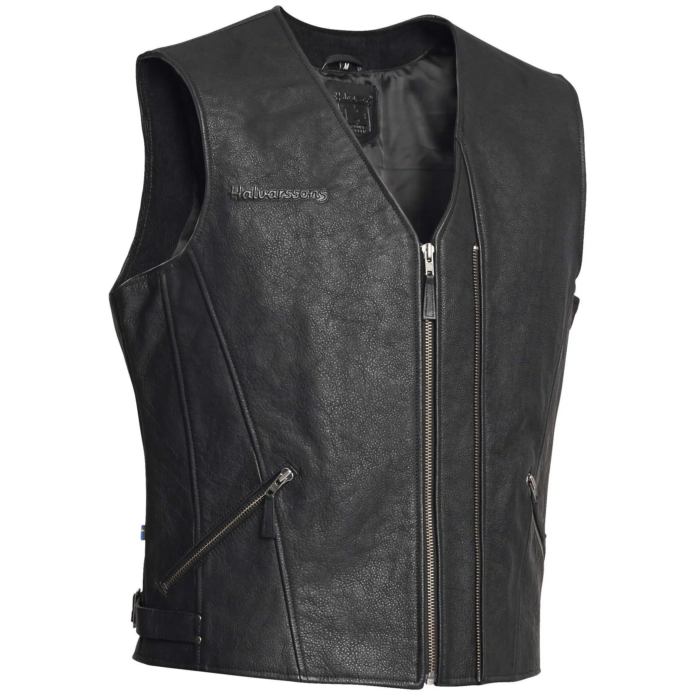 Halvarssons Nahkaliivi Cut Musta