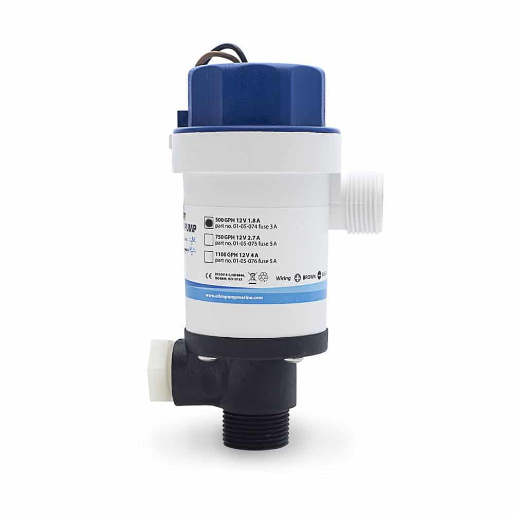 Twinport Aerator Pump 750GPH Short Stack 12V 106-01-05-075