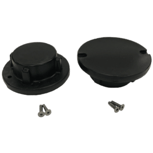 JetPort kansi putkikiinnitys reiälle, musta (2kpl) 116-03-14002