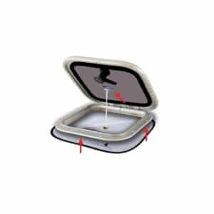 Pimennys/hyttysverkko kansiluukuille, pieni 125-1305