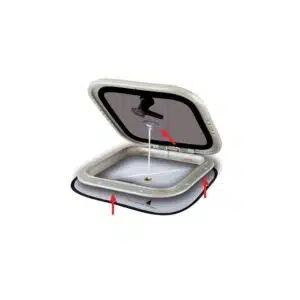 Pimennys/hyttysverkko kansiluukuille, pieni 125-1305