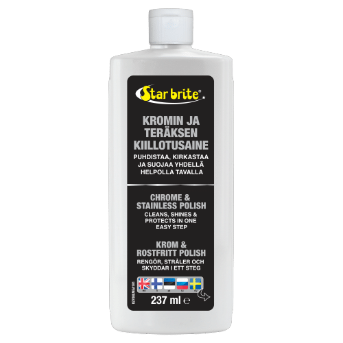 Star brite Kromin ja teräksen puhdistava kiilloke 250ml 136-82708
