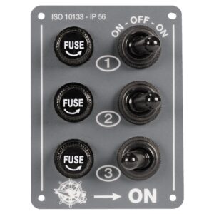 Katkaisijapaneeli 3 kytkintä M14-801-00