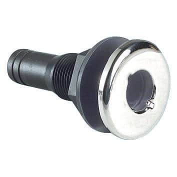 Läpivienti musta muovi 3/4" M17-327-03