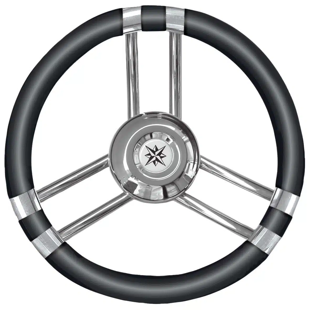 Osculati Steer.wheel C SS/black 350mm M45-137-01