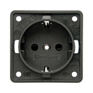 Berker Socket outlet 16A, 250V IP21 anthracite 494-841952505
