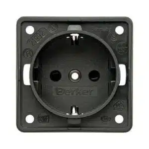 Berker Socket outlet 16A, 250V IP21 anthracite 494-841952505