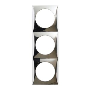 Berker Frame triple vertical/horizontal mounting chrome 494-918192518