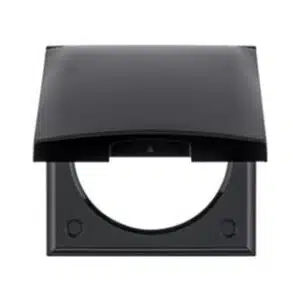 Berker Frame with lid black 494-918282510