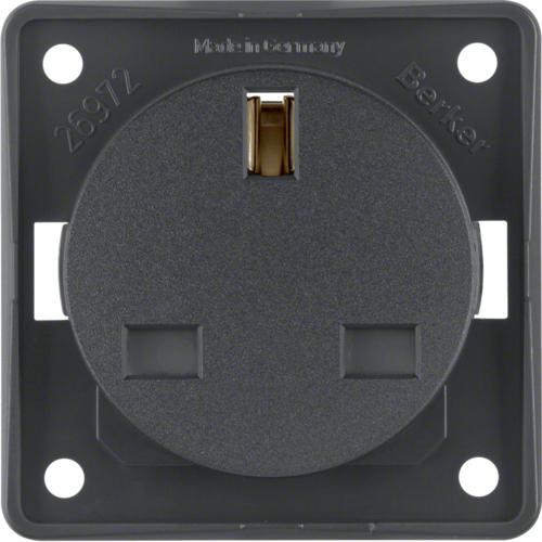 Berker Outlet UK, BS 1363, 250V, 13A antracite 494-962622505