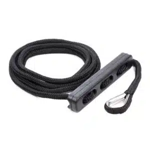 Qvarken Kiinnitysköysi Dockline joustimella 16mm 4m musta 102-03-0132