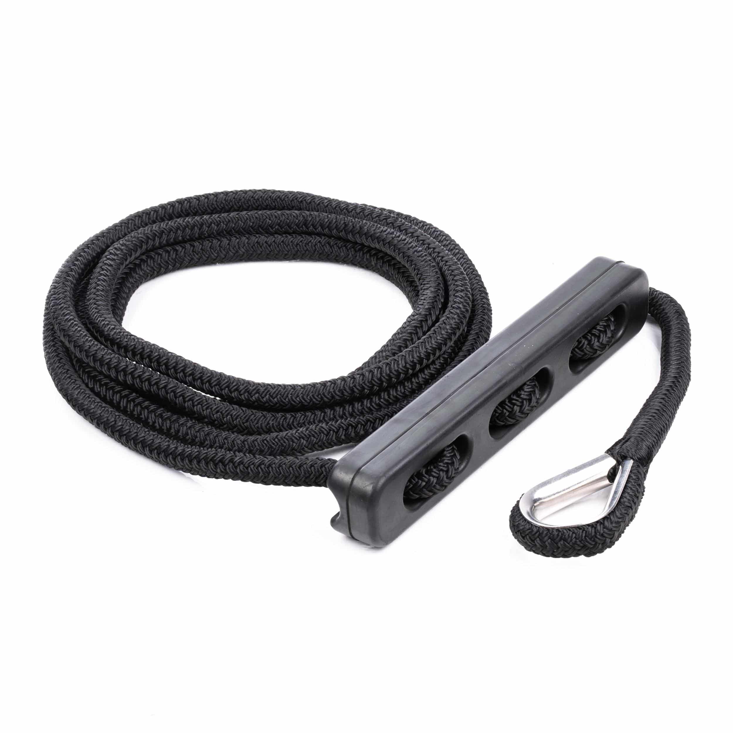 Qvarken Kiinnitysköysi Dockline joustimella 16mm 4m musta 102-03-0132