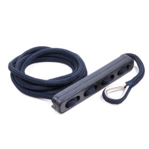 Qvarken Kiinnitysköysi Dockline joustimella 12mm 4m navy sin 102-03-0140