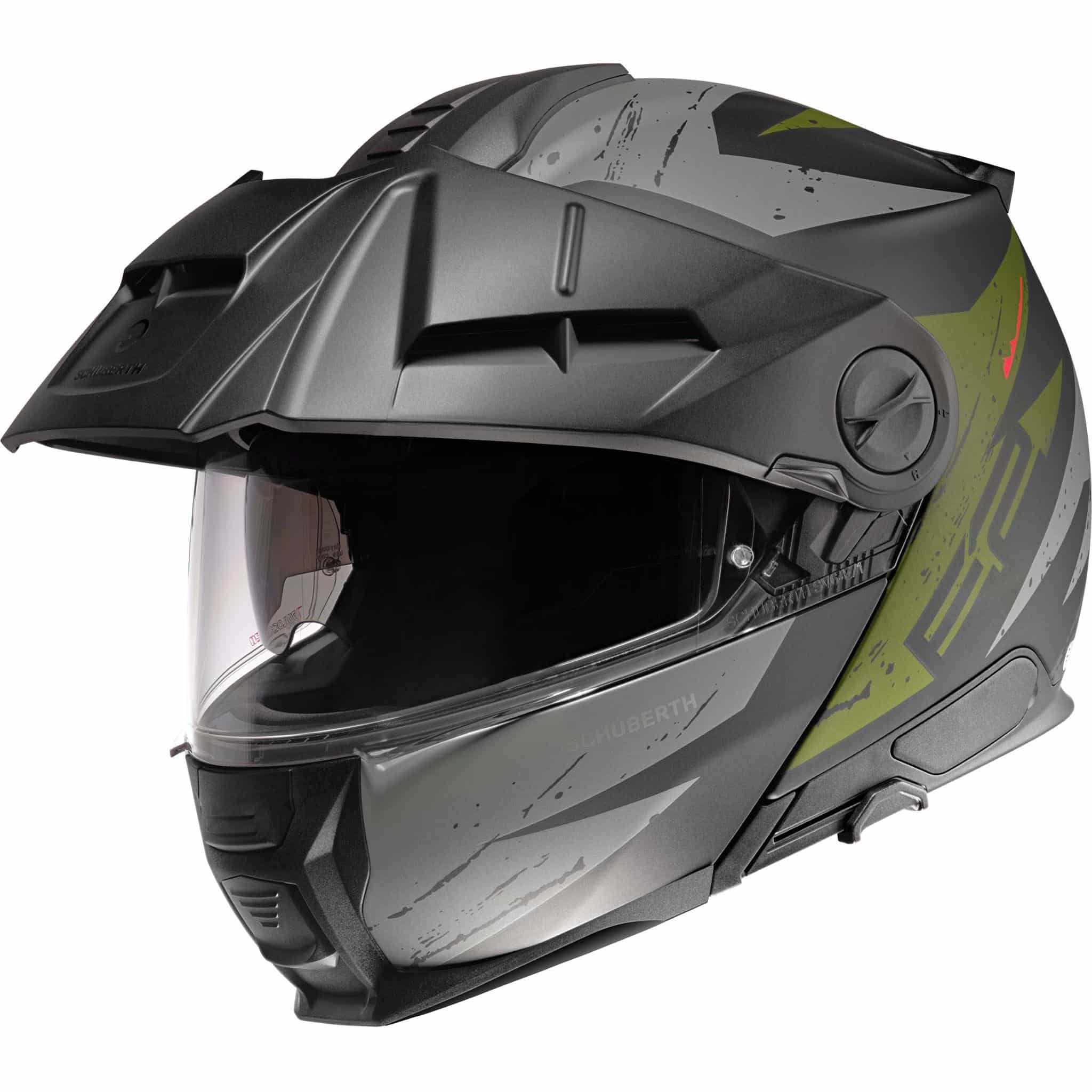 Schuberth E2 moottoripyöräkypärä Explorer, mattavihreä
