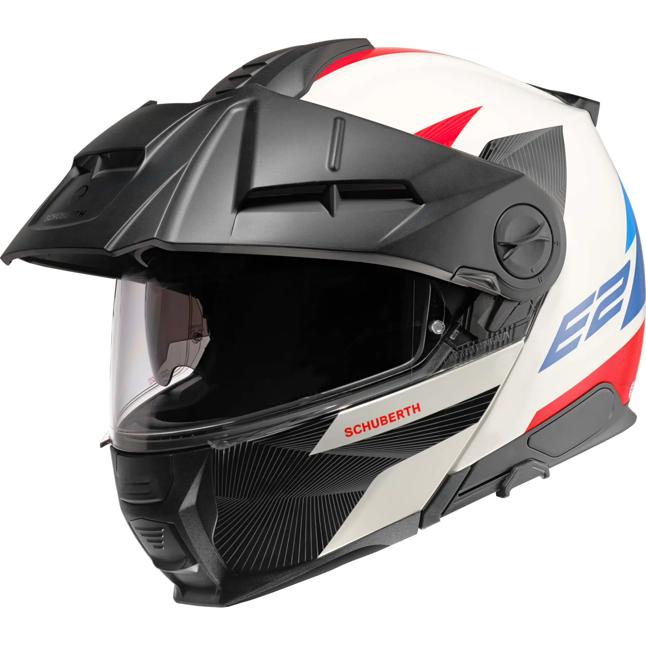 Schuberth E2 moottoripyöräkypärä Defender, valkoinen / sininen