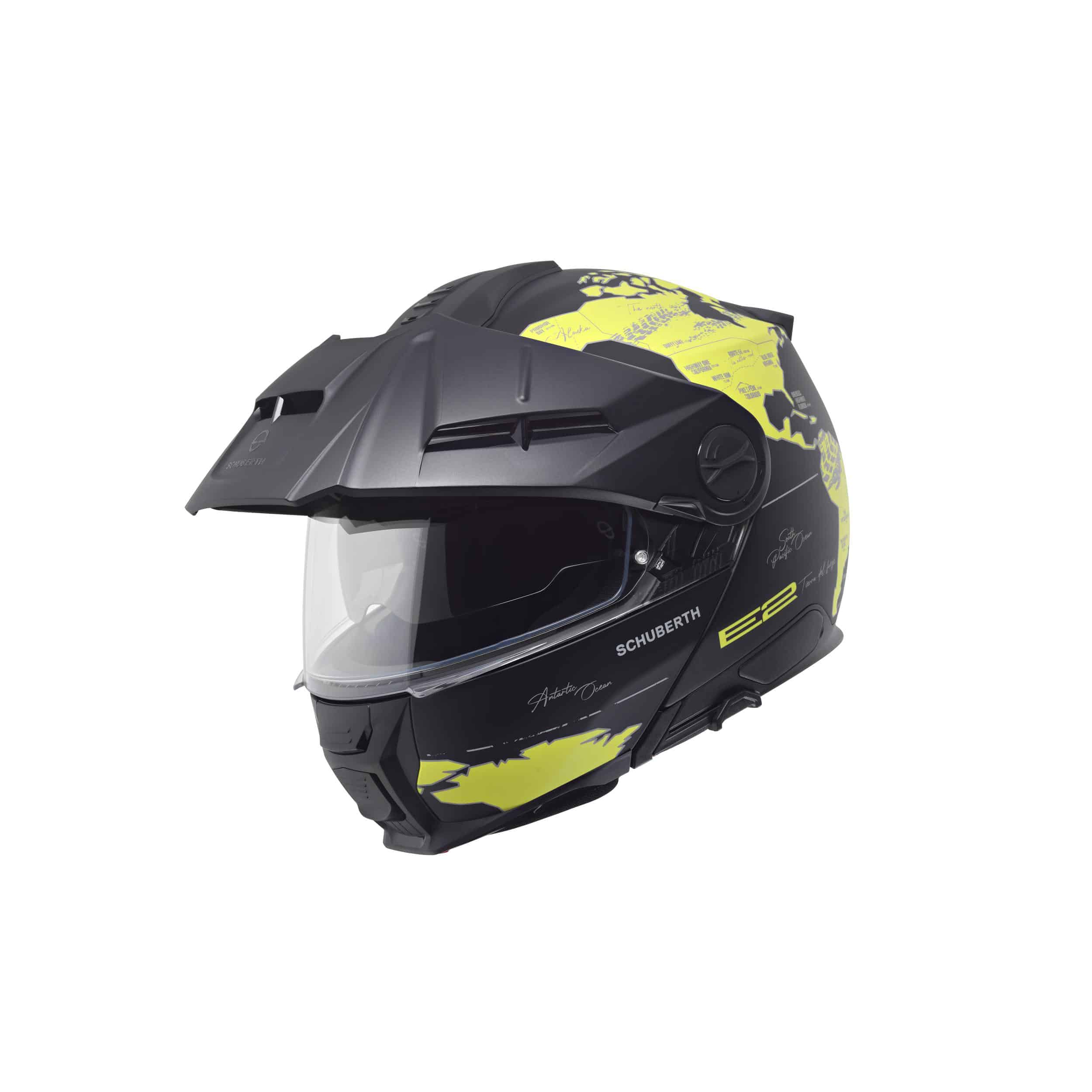 Schuberth E2 moottoripyöräkypärä Atlas, keltainen / harmaa