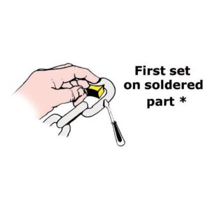 keltainen ketjumerkki, 10 mm 8kpl M01-500-10GI