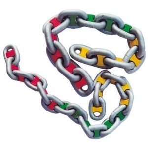 Valkoinen ketjumerkki, 10 mm 8kpl M01-500-10BI