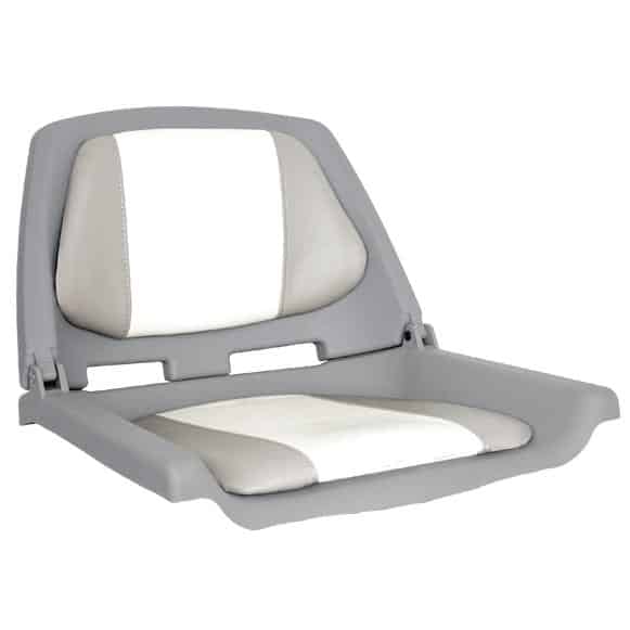 OS FISHERMANS SEAT FOLDING PADDED GREY/WHITE 131-MA702-22