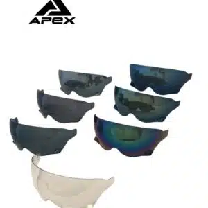 APEX JI100 Sunvisor blue mirror 700-9925320-07