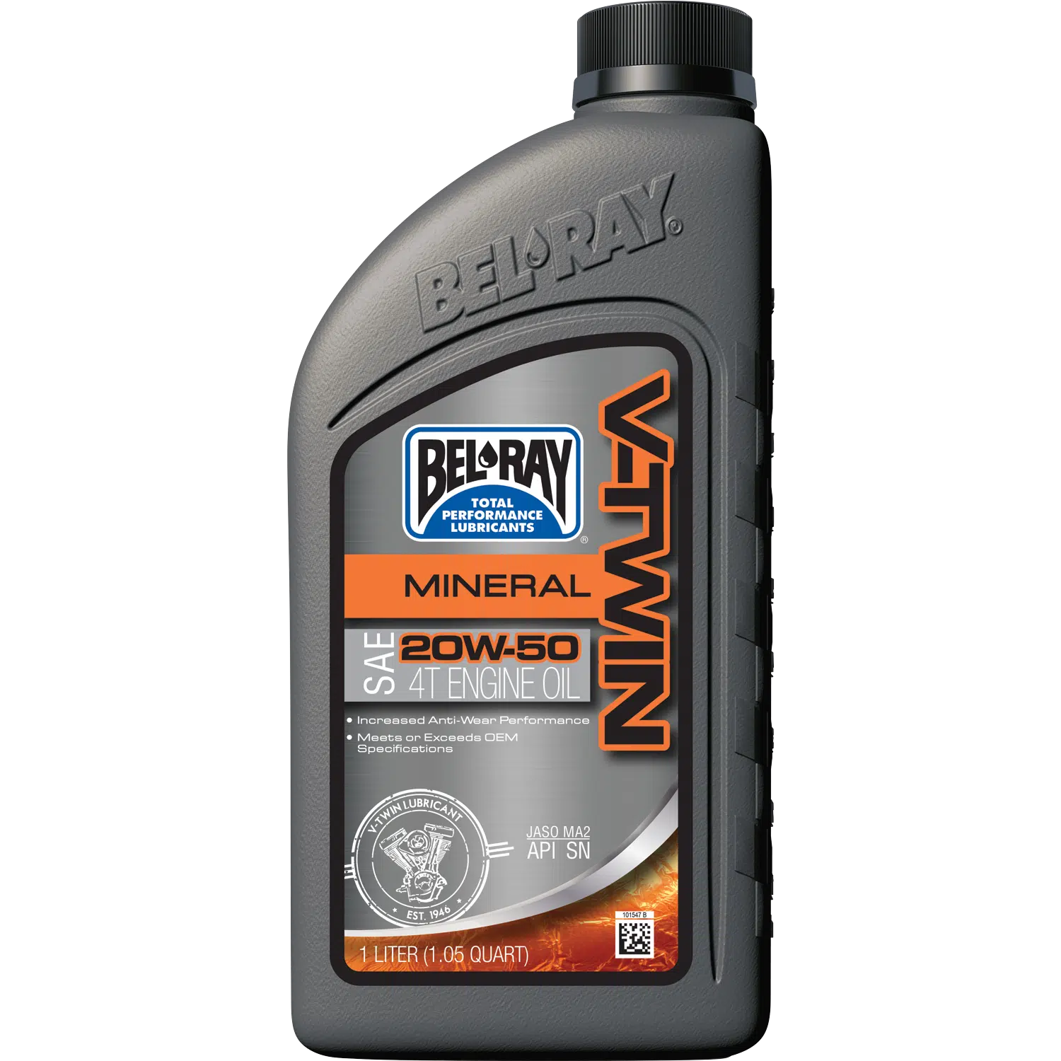 Bel-Ray V-Twin 20W-50 Mineral Engine Oil 1L 55-900-001