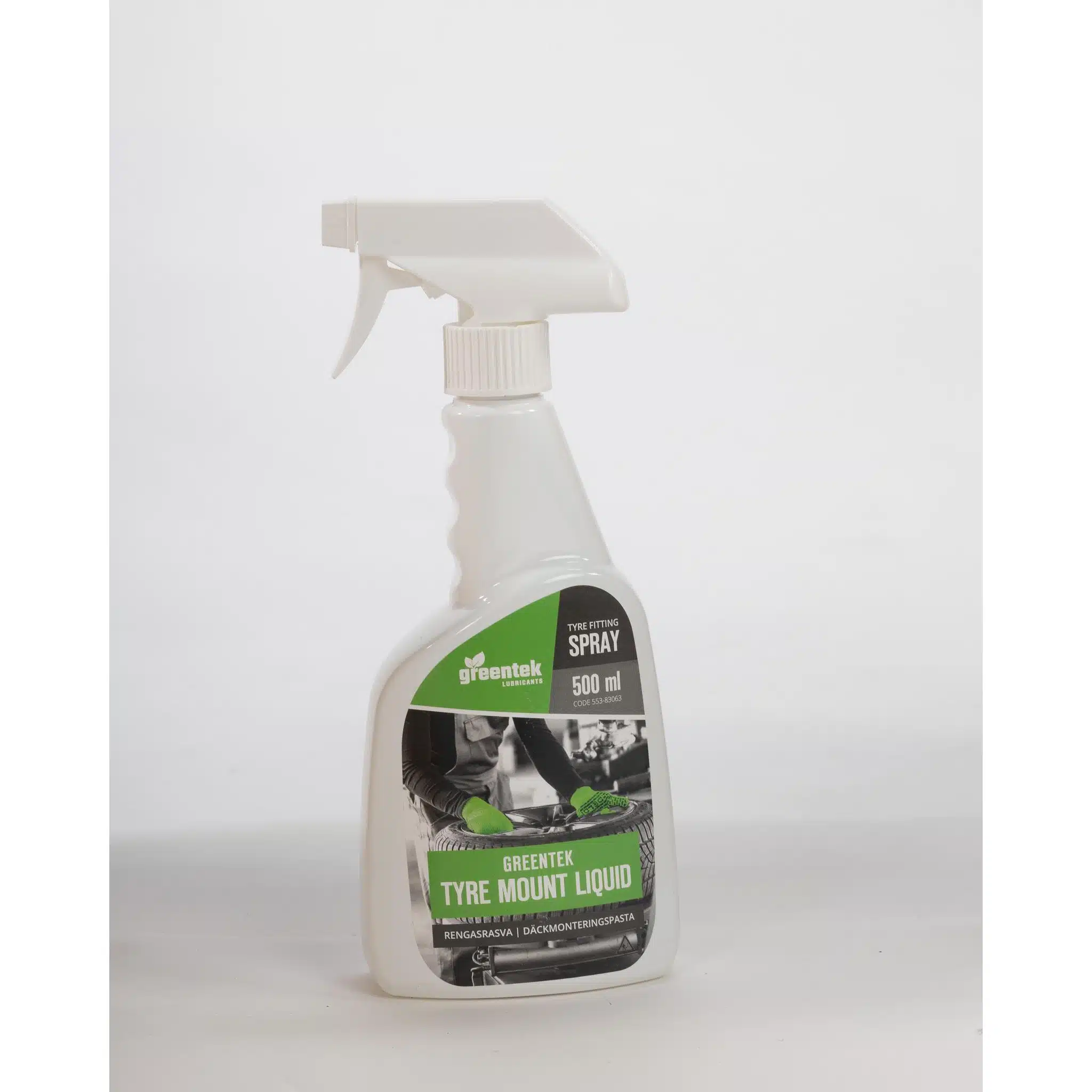 Greentek tyre fitting spray 500ml 553-83063