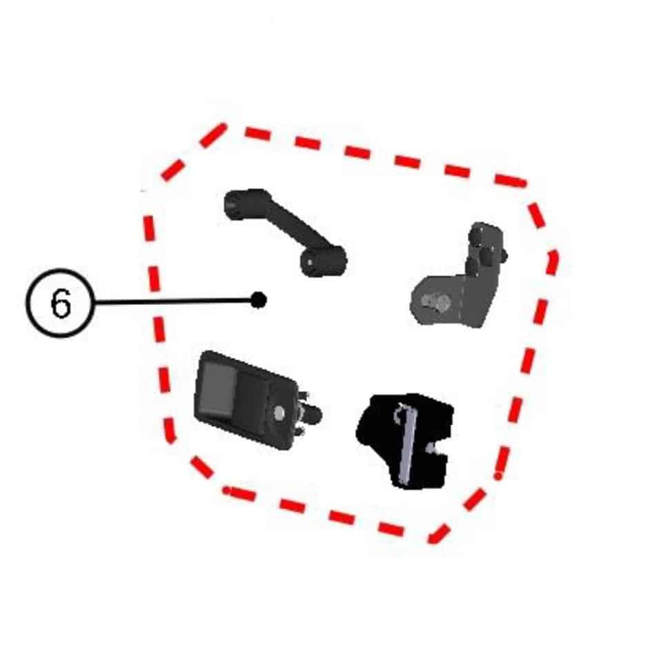 DFK Oikea ovi lukko ja stopparisarja Yamaha YXZ 1000 723-41S07U02-50PKM002