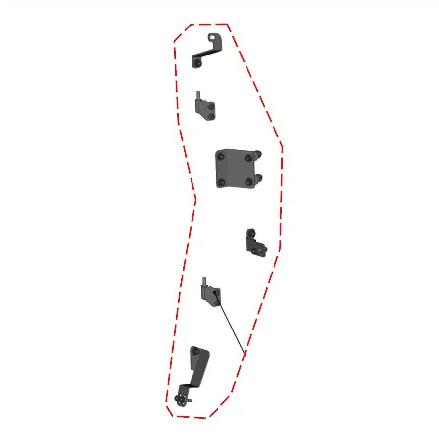 DFK Oikea Ovikiinnikeen kiinnikesarja Yamaha Wolverine 2021-> 723-41S08U04-50PKM001