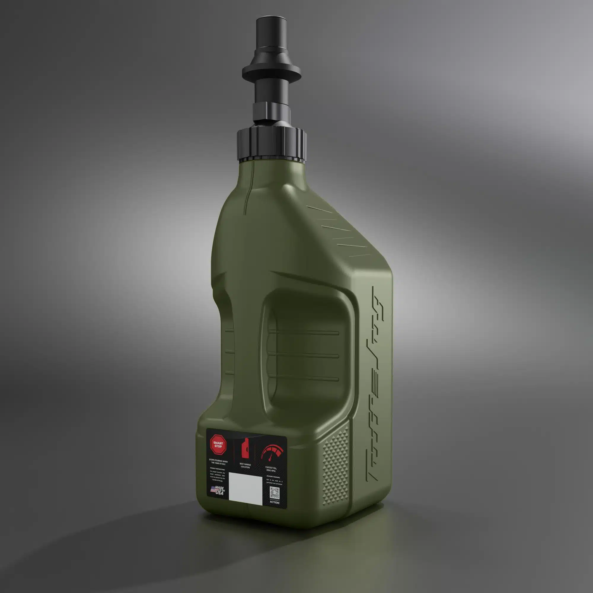 Tuff Jug Kanisteri 10L metsänvihreä, Ripper korkki musta (GEN 3)