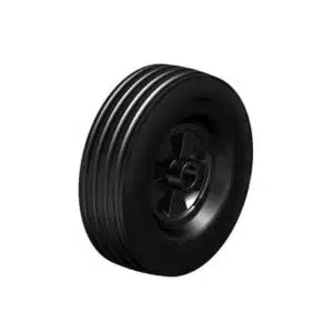 Täyskumipyörä 200x65, muovivanteella