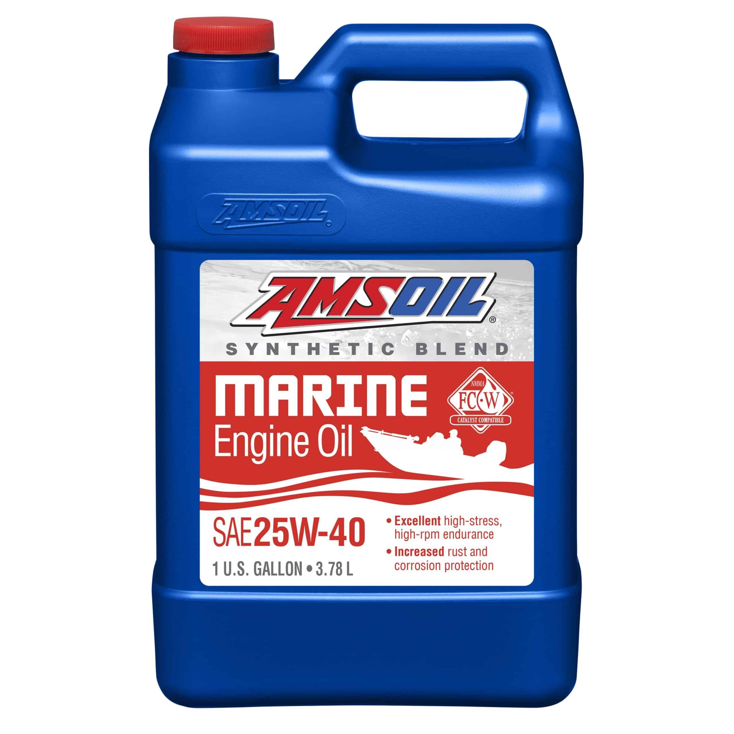 Amsoil 25W-40 Synthetic-Blend Marine Engine Oil 3,78L 55-652-004