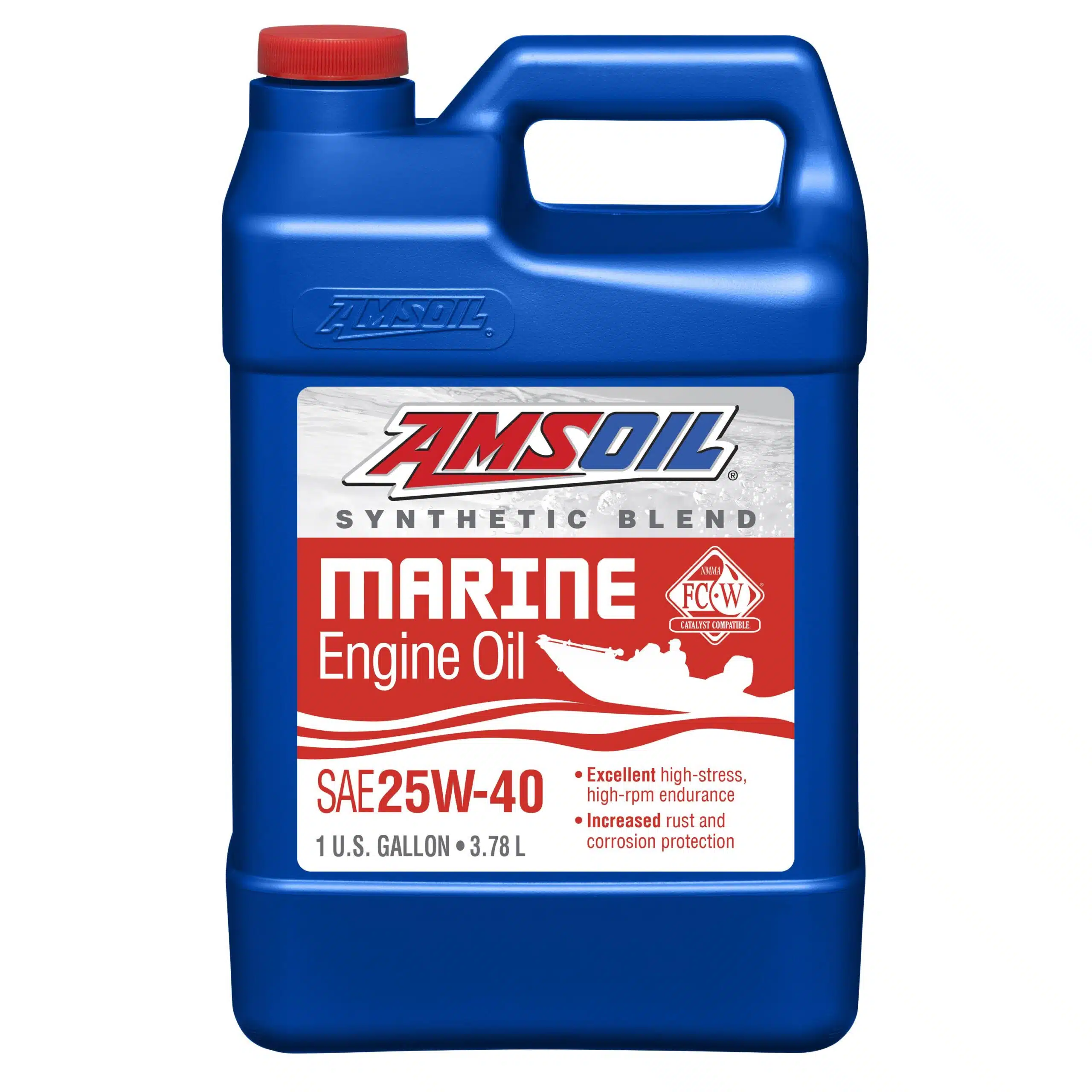 Amsoil 25W-40 Synthetic-Blend Marine Engine Oil 3,78L 55-652-004