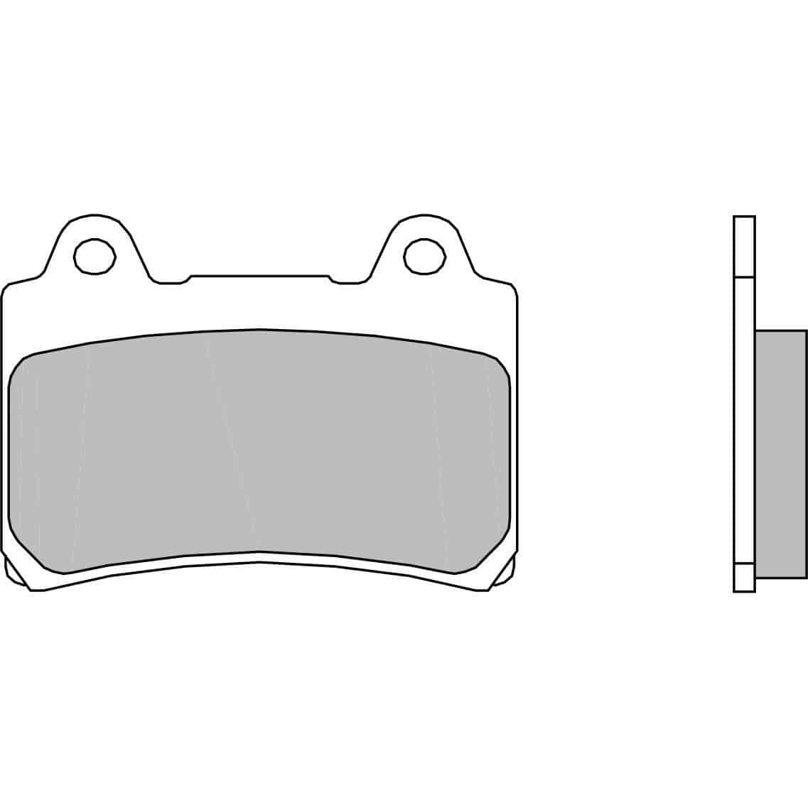 Brembo Jarrupalat Taakse Sintered Road 231-YA17SP