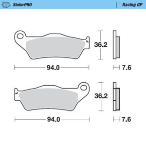 Moto-Master Jarrupalat KTM: 125-200-250-300-350-360-380-440-500, All SX Brembo 235-093012