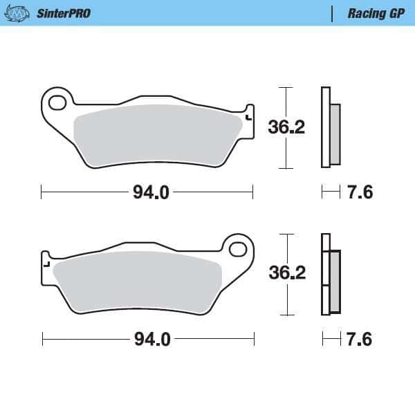 Moto-Master Jarrupalat KTM: 125-200-250-300-350-360-380-440-500, All SX Brembo 235-093012