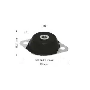 Moottorin kumityyny, M8, Bellier Jade, Opale, Divane / Microcar MGO1-2, Virgo 309-1000557