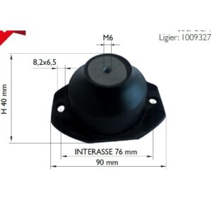 Moottorin kumityyny, M6, Etu, Ligier JS RC / Microcar FC8, M8, MGO1-2 (1009327) 309-1009327