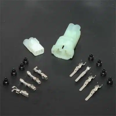 Electrosport 2-napainen sisäp. vesitiivis liitinsarja Kirkas 110-10-0152