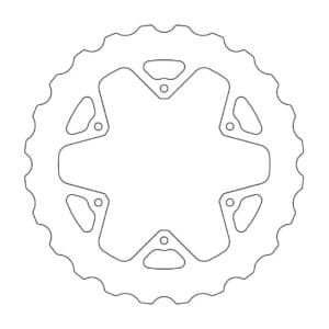 Moto-Master Nitro Jarrulevy taakse Yamaha: mud 235-110641