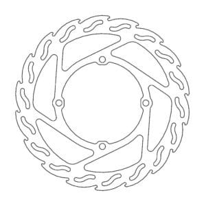 Moto-Master Flame Jarrulevy eteen Suzuki: RMZ450 2018-> 235-110727